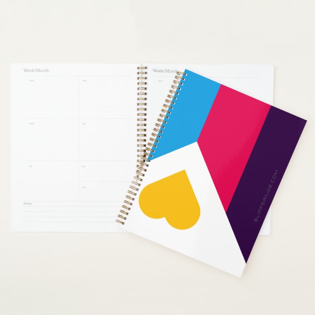 SlipperyJoe's tricolor polyamory pride flag three  Planner (Display)