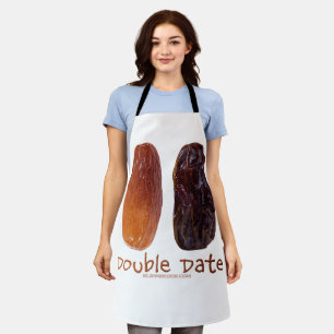 SlipperyJoe's two dates shrivelled wrinkled prunes Apron