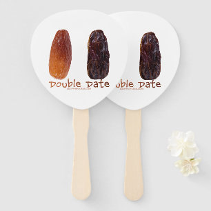 SlipperyJoe's two dates shrivelled wrinkled prunes Hand Fan