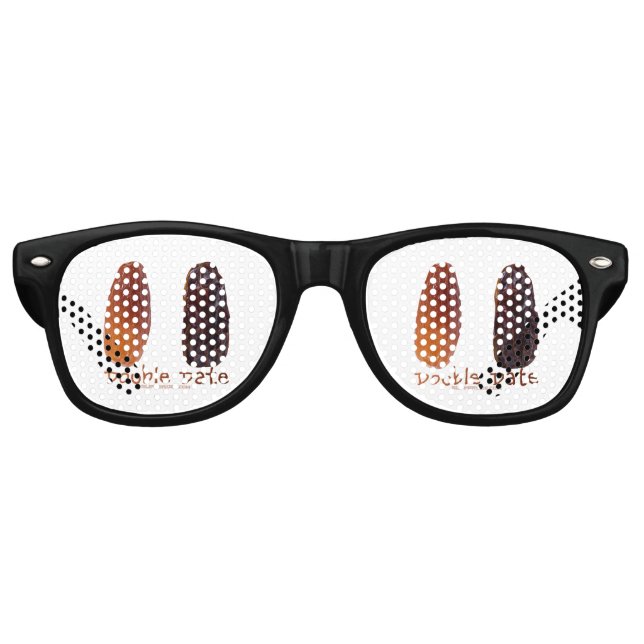 SlipperyJoe's two dates shrivelled wrinkled prunes Retro Sunglasses (Front)