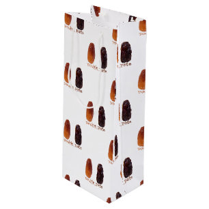SlipperyJoe's two dates shrivelled wrinkled prunes Wine Gift Bag
