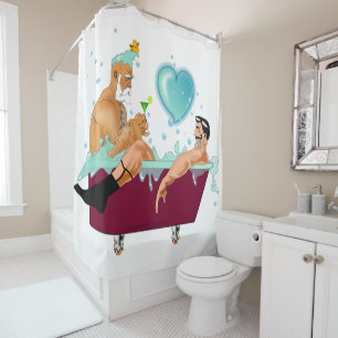 SlipperyJoe's two gay men love cartoon bathtub soa