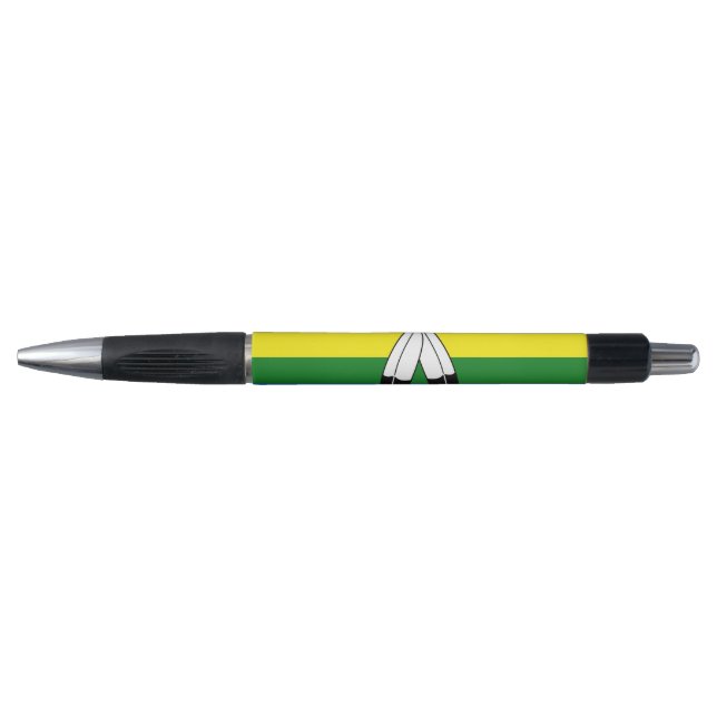 SlipperyJoe's two-spirit pride flag Indigenous sym Pen (Front)
