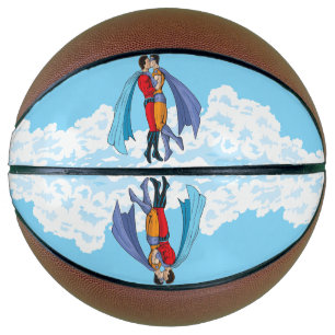 Slipperyjoe's two superheroes kissing characters f basketball