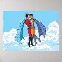 Slipperyjoe's two superheroes kissing characters f