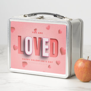 SlipperyJoe's Valentine's Day gifts romantic tone  Metal Lunch Box