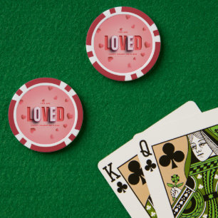 SlipperyJoe's Valentine's Day gifts romantic tone  Poker Chips