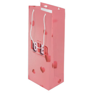 SlipperyJoe's Valentine's Day gifts romantic tone  Wine Gift Bag