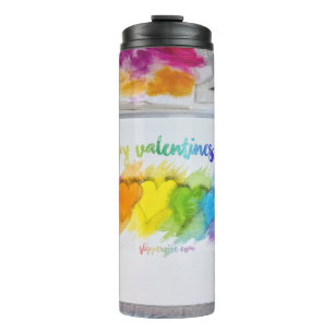 SlipperyJoe's Valentine's Day sentiment LGBTQ+ gay Thermal Tumbler