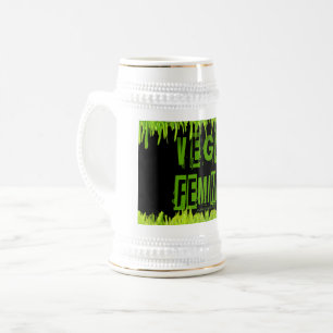 SlipperyJoe's vegan feminist attention-grabbing br Beer Stein
