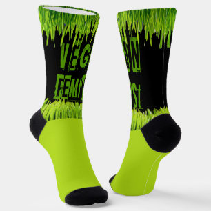 SlipperyJoe's vegan feminist attention-grabbing br Socks