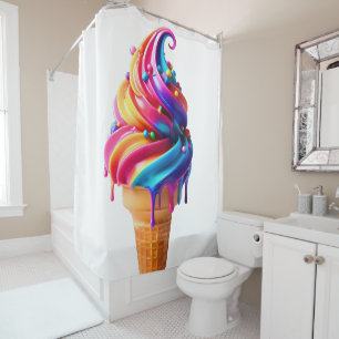SlipperyJoe's vibrant ice cream cone food classic