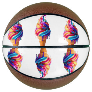 SlipperyJoe's vibrant ice cream cone food classic Basketball