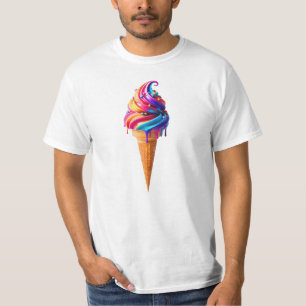 SlipperyJoe's vibrant ice cream cone food classic T-Shirt