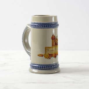 SlipperyJoe's warm festive Thanksgiving vibe rusti Beer Stein