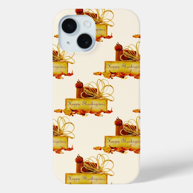 SlipperyJoe's warm festive Thanksgiving vibe rusti Case-Mate iPhone Case (Back)