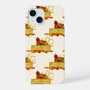 SlipperyJoe's warm festive Thanksgiving vibe rusti iPhone 15 Case
