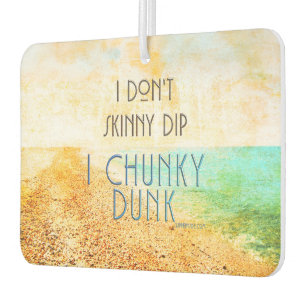 SlipperyJoe's warm idyllic beach scene campy skinn Air Freshener