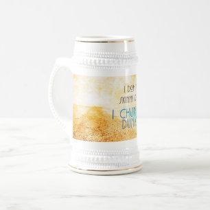 SlipperyJoe's warm idyllic beach scene campy skinn Beer Stein