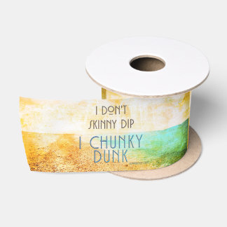 SlipperyJoe's warm idyllic beach scene campy skinn Satin Ribbon
