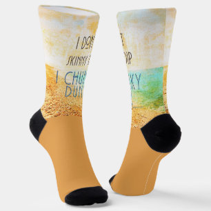 SlipperyJoe's warm idyllic beach scene campy skinn Socks