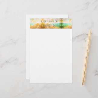 SlipperyJoe's warm idyllic beach scene campy skinn Stationery