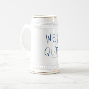 SlipperyJoe's werque word handwritten saying phras Beer Stein