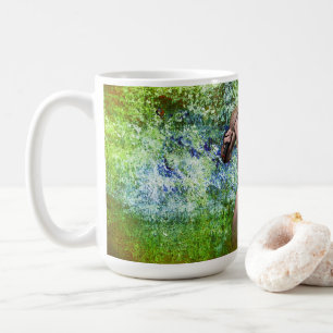 SlipperyJoe's white muscular sexy man speedo black Coffee Mug