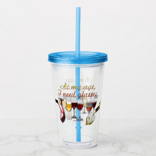 SlipperyJoe's wine drinkware cheeky pun red white Acrylic Tumbler