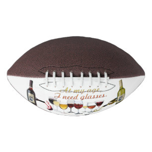 SlipperyJoe's wine drinkware cheeky pun red white  Football