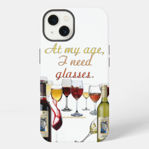 SlipperyJoe's wine drinkware cheeky pun red white iPhone 13 Case