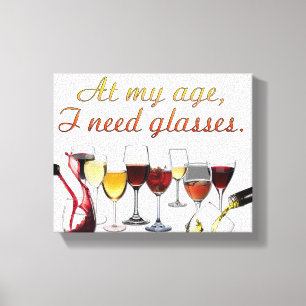 SlipperyJoe's Wine Glasses fermented grapes wine p Canvas Print