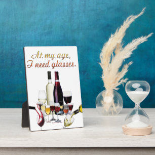 SlipperyJoe's Wine Glasses fermented grapes wine p Plaque