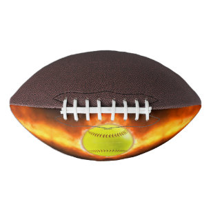 SlipperyJoe's yellow softball fireball flames rasp Football