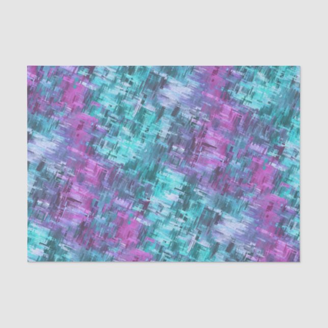 slipstream digihatch - teal and purple : tissue paper (Front)