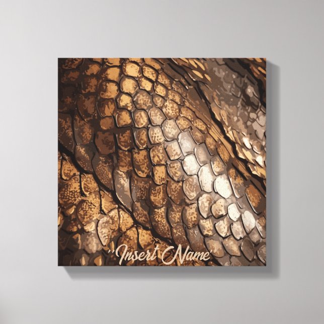 Slithering Chic Canvas Print (Front)