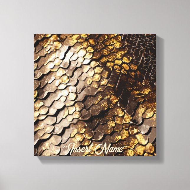 Slithering Chic Canvas Print (Front)