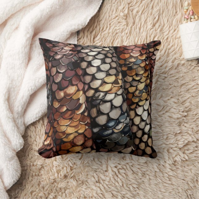 Slithering Chic Throw Pillow (Blanket)