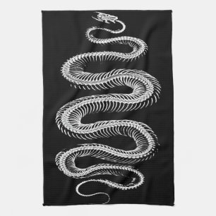 Slithering Snake Skeleton Kitchen Towel