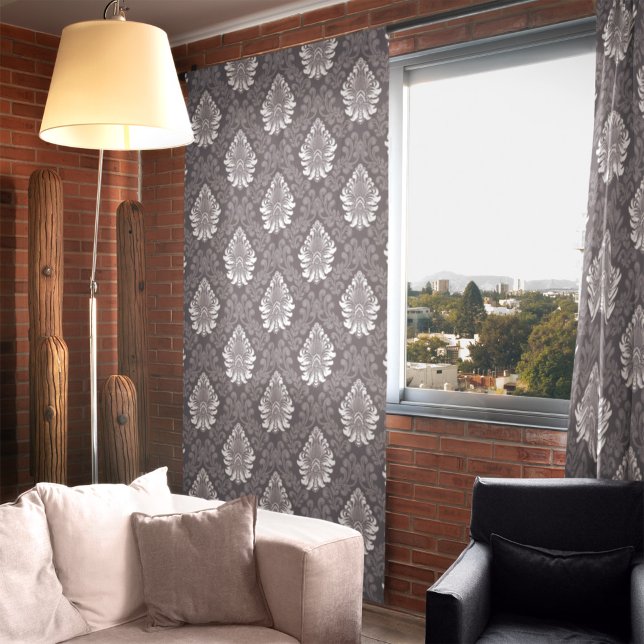 Sliver Floral Damask Seamless Grey Flower Pattern (Creator Uploaded)