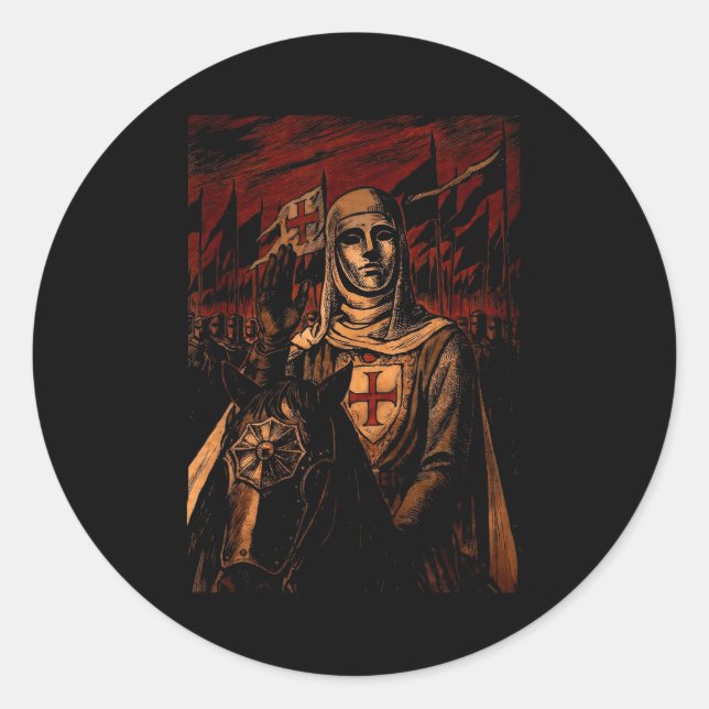 Sliver Mask King Baldwin Iv Meme The Leper King Wa Classic Round Sticker (Front)