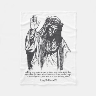 Sliver Mask King Baldwin Iv Meme The Leper King Wa Fleece Blanket