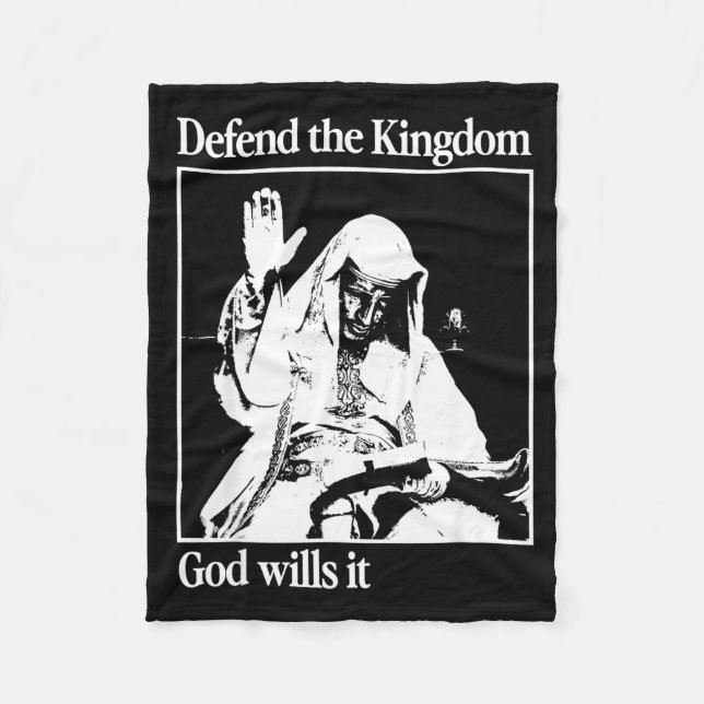 Sliver Mask King Baldwin Iv Meme The Leper King Wa Fleece Blanket (Front)