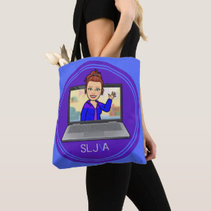 SLJ-VA Cartoon Logo Tote Bag
