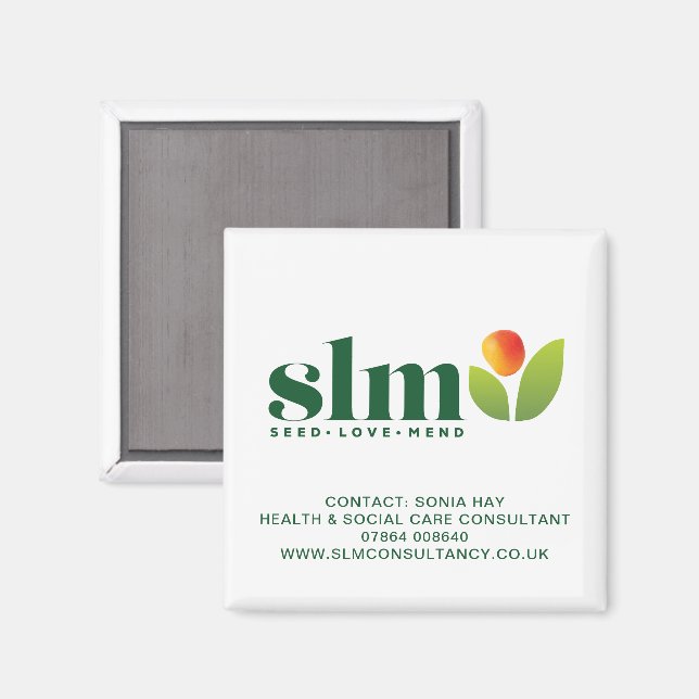 SLM CONSULTANCY Client Thank You Gift Magnet (Front/Back)