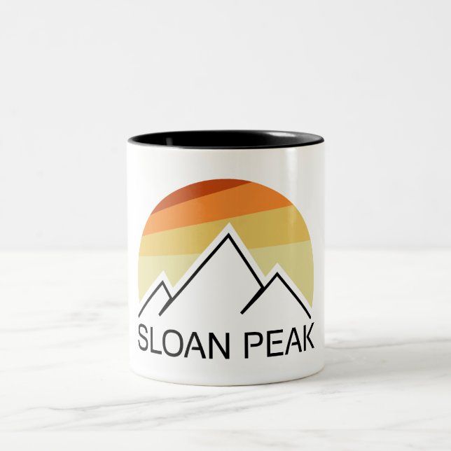 Sloan Peak Washington Retro Two-Tone Coffee Mug (Center)