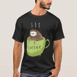 Sloffee Coffee Lover Fanatic Sloth In A Mug T-Shirt