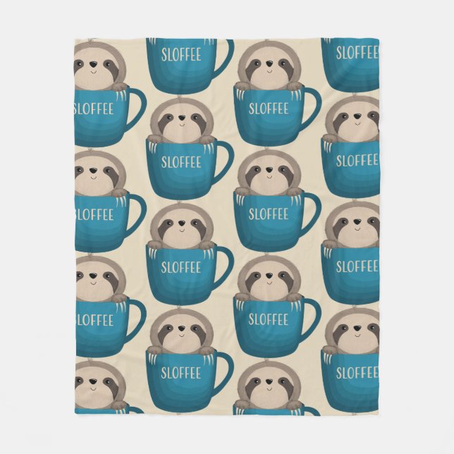 Sloffee! Fleece Blanket (Front)