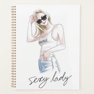 slogan de femme sexy avec fashion girl