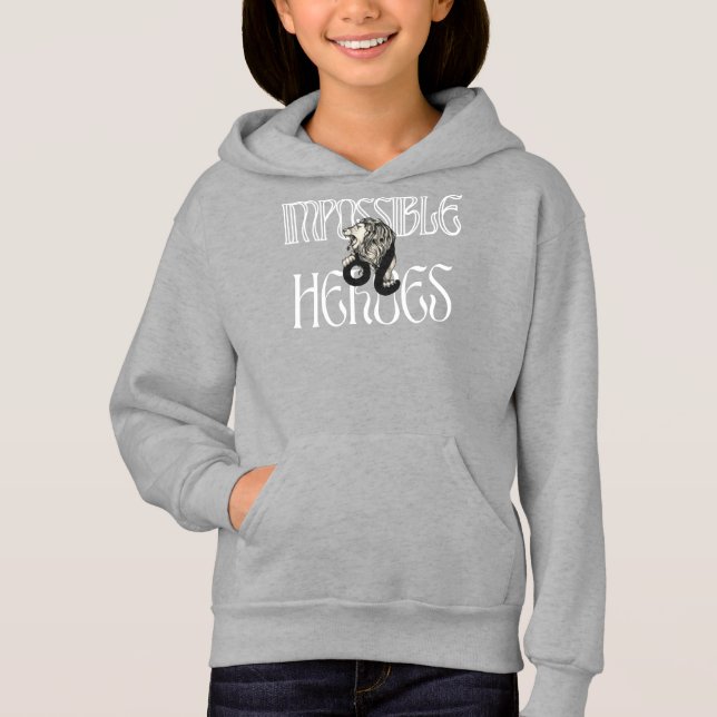 slogan de héros impossible avec un lion (Devant)
